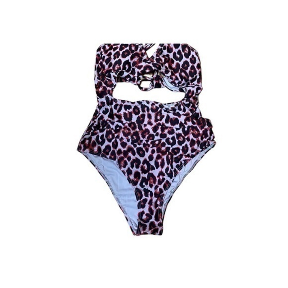 Peddney One-piece Swimsuit with Tummy Control- Black, Red and Pink- Small - NWOT